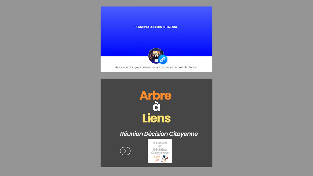 Arbre à liens de l'association