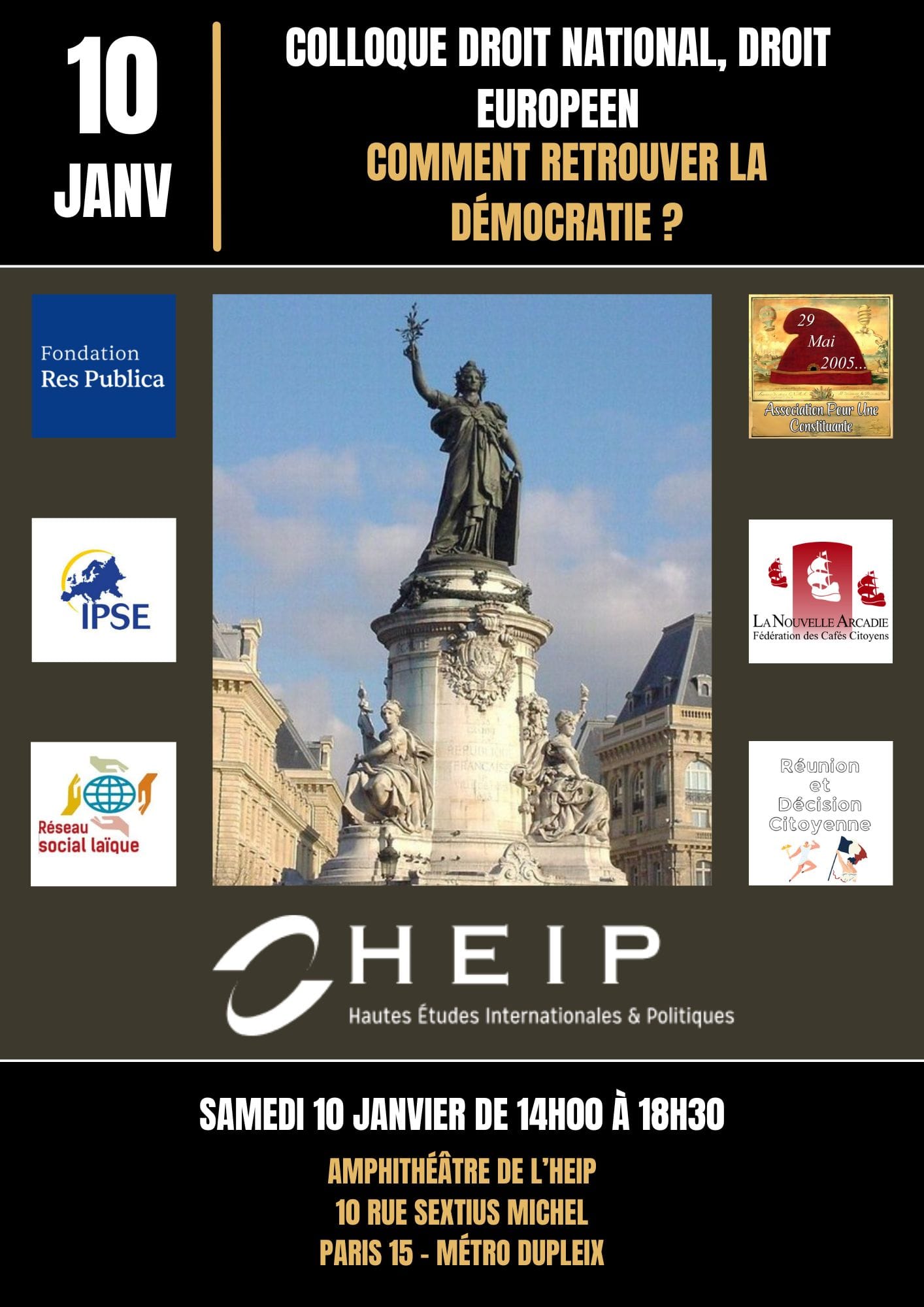 Colloque Droit national, Droit européen