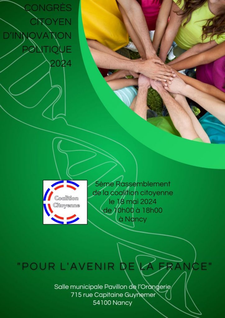 Congrès de la coalition citoyenne à Nancy le 18 mai 2024